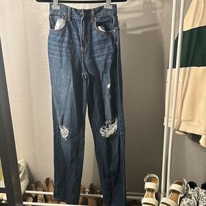 Distressed Blue Women's Jeans